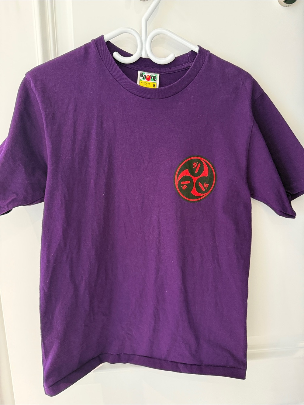 Men's Purple A Bathing Ape BAPE t- shirt